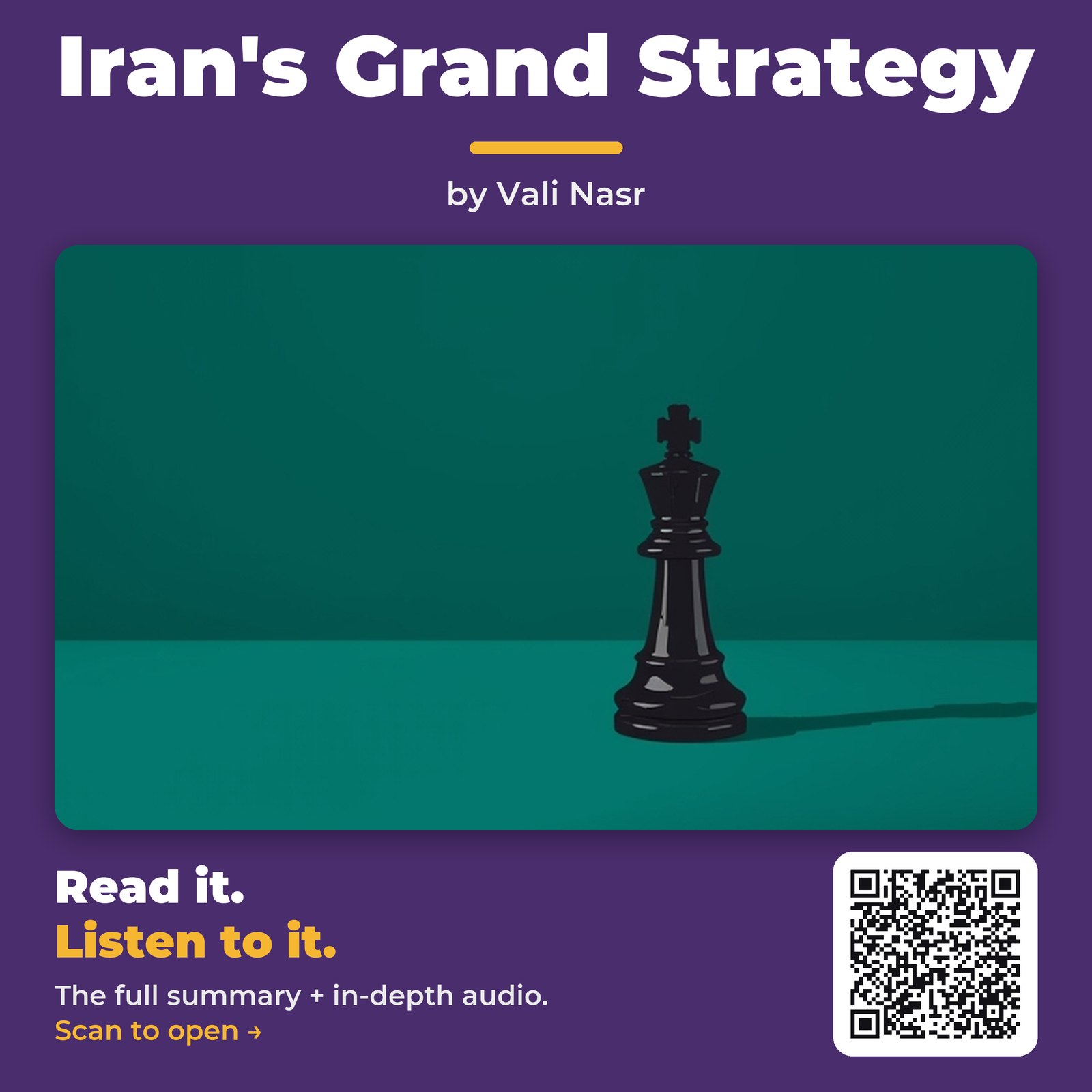 Iran's Grand Strategy by Vali Nasr