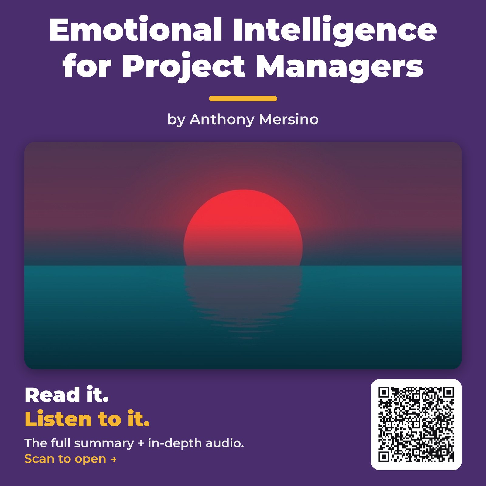 Emotional Intelligence for Project Managers by Anthony Mersino - Book Summary