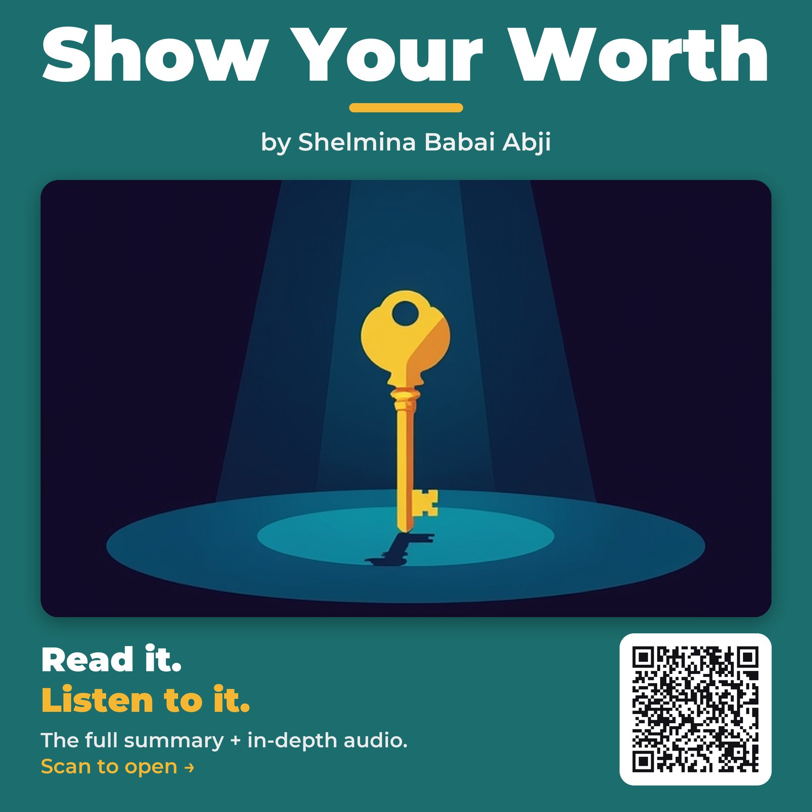 Show Your Worth by Shelmina Babai Abji - Book Summary